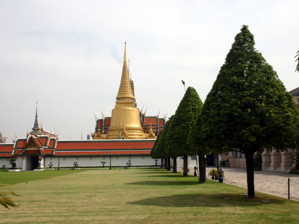 The spires of the Temple of the Emerald Buddha in the Grand Palace